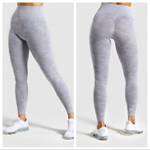 Gymshark Lilac Camp Seamless Leggings NWT